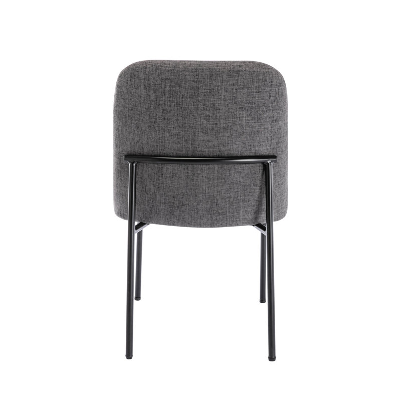 Corrigan Studio® Lydia Fabric Upholstered Dining Chair with Iron Legs